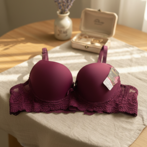 Home indulge in luxury with our velvet comfort push up lace bra — where elegance meets irresistible lift.