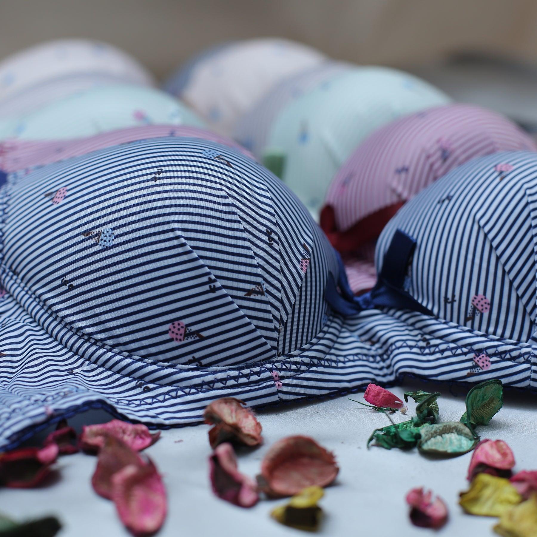 printed cotton padded bra panty set printed cotton padded bra panty set