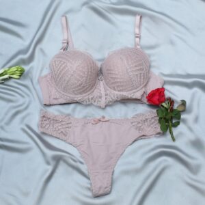 luxe lace padded bra set