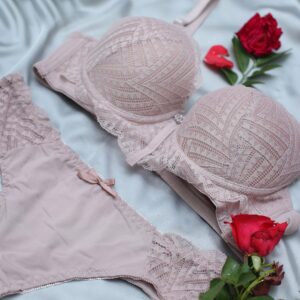 luxe lace padded bra set