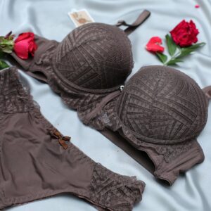 luxe lace padded bra set