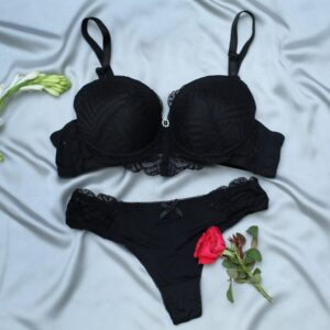 luxe lace padded bra set