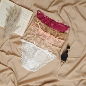 scarlet whisper bow tie thong