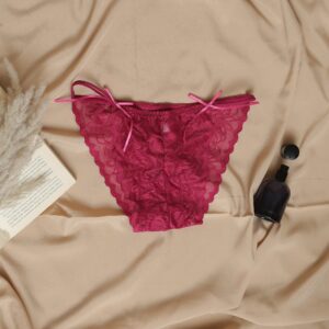 scarlet whisper bow tie thong