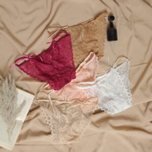 scarlet whisper bow tie thong