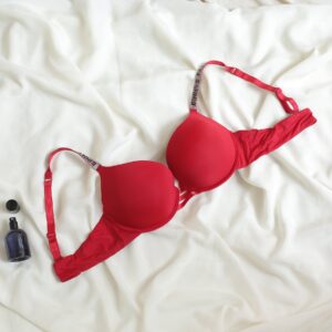 shine strap seamless push up bra