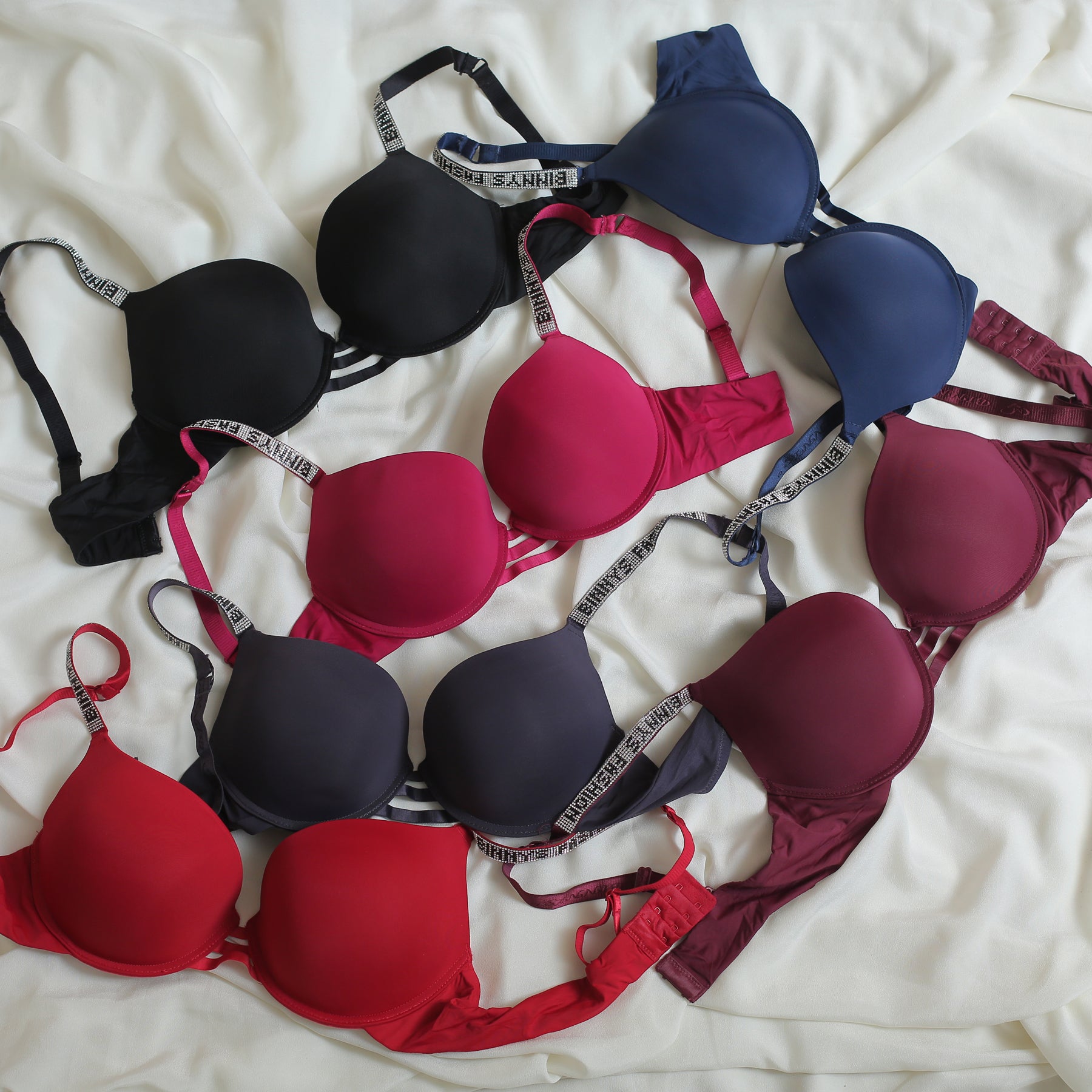 shine strap seamless push up bra shine strap seamless push up bra
