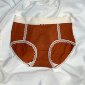 high waisted lace trim panty collection