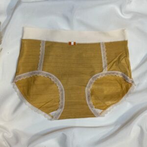 high waisted lace trim panty collection