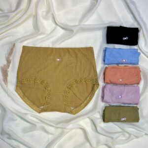 ribbed high waisted panty – multi color