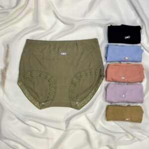 ribbed high waisted panty – multi color