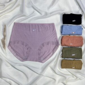 ribbed high waisted panty – multi color