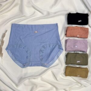 ribbed high waisted panty – multi color