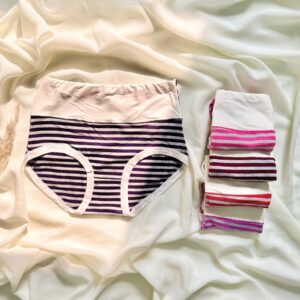 classic striped high waist briefs
