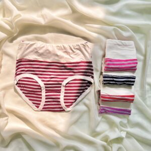 classic striped high waist briefs
