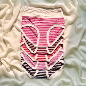 classic striped high waist briefs